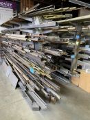Lot-Various 1018 Cold Roll Steel, 4150 High Carbon Steel etc. on (1) ,Side of Cantilever Rack
