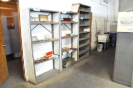 Lot-(3) Various Sections Light Duty Shelving and (1) Standard