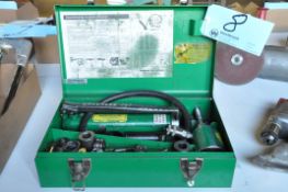 Greenlee No. 767 Portable Hydraulic Steel Knockout Punch Set with