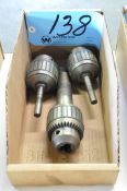 Lot-(3) Jacobs No. 14N Drill Chucks in (1) Box