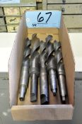 Lot-Large Taper Shank Drills in (1) Box