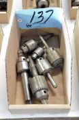 Lot-(6) Various Drill Chucks in (1) Box