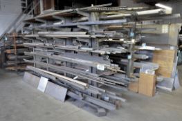 Double Sided Cantilever Rack, (Contents Not Included), (Not to Be Removed Until Empty)