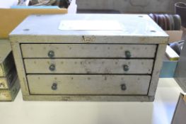 Huot Letter Size 3-Drawer Drill Cabinet with Contents