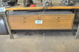3-Drawer Wood Cabinet Under Bench, (Bench Not Included)