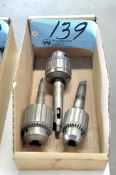 Lot-(1) Jacobs No. 14N, (1) No. 3A and (1) No. 6A Drill Chucks in