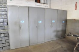 Lot-(4) 2-Door Supply Cabinets
