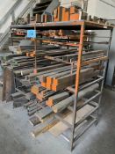Lot-Hot Roll Steel , 6061 Aluminum and 4140 Steel with Rack