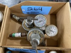 Lot of (2)- Harris Compressed Gas Regulators w/ Gauges