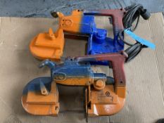 Lot of (2) Milwaukee Heavy Duty Deep Cut Band Saws (110 Volt)