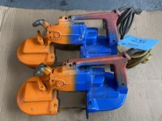 Lot of (2) Milwaukee Heavy Duty Deep Cut Band Saws (110 Volt)