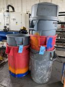 Lot of (5) Garbage Cans (Industrial Plastic)