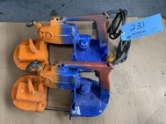Lot of (2) Milwaukee Heavy Duty Deep Cut Band Saws (110 Volt)
