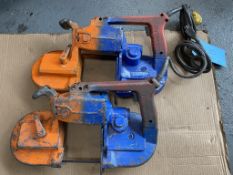 Lot of (2) Milwaukee Heavy Duty Deep Cut Band Saws (110 Volt)