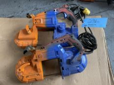 Lot of (2) Milwaukee Heavy Duty Deep Cut Band Variable Speed Saws (110 Volt)
