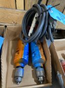 Lot of (2) Electric Hand Drills (110 Volt)