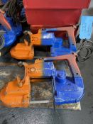 Lot of (2) Milwaukee Heavy Duty Deep Cut Band Saws (110 Volt)
