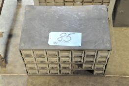 Lot-(3) Empty Organizer Cabinets on Floor Under Bench