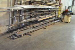 Lot-Various Steel Stock, etc. on Lower (4) Tiers