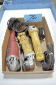 Lot-(2) DeWalt and (1) Vapor 4 1/2