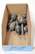 Lot-Various Small Drill Chucks in (1) Box