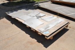 Lot-Various Aluminum/Stainless Steel Sheet Metal Stock Cutoffs on (1) Pallet