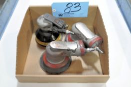 Lot-(3) Various Pneumatic Orbital Pad Sanders in (1) Box