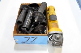 Lot-(1) DeWalt Electric Angle Grinder (No Cord) with Handles in (1) Box