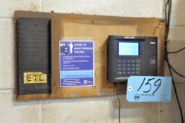 Amano Digital Time Clock with Card Rack