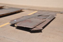 Lot-Various Aluminum/Stainless Steel/Steel Sheet Metal Cutoffs Expanded Metal Cutoffs on (1) Pallet