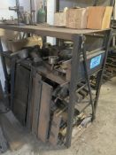 Lot-Brake Dies and Fixtures on (1) Rack, (Rack Not Included)
