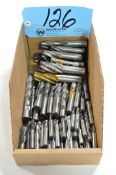 Lot-Standard and Roughing Single End Mills in (1) Box