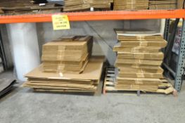 Lot-Cardboard Boxes and Bubble Wrap on Floor