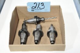 Lot-(4) CAT40 Taper Tool Holders in (1) Box