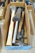 Lot-Various Hammers in (1) Box