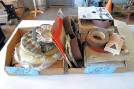 Lot-Various Sanding and Buffing Supplies in (2) Boxes