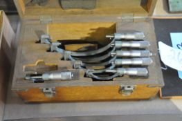 Mitutoyo 6-Piece Micrometer Set with Case