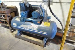 Quincy Air Star Model AT-115-80, 5-HP Horizontal Tank Mounted Air Compressor