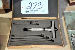 Mitutoyo Depth Micrometer Set with Case