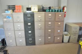 Lot-(7) Various File Cabinets and (1) Corner Desk, (Office Supplies Not Included)