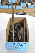 Lot-(2) Indicator Stands, Adjustable Angles, V-Block, Measuring Tools, etc. in (1) Box