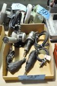 Lot-(1) Engraver, (1) Dremel Multi-Tool, (1) Dumore Straight Die,Grinder & etc. Heat Gun in (1) Box