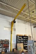 Approximately 12' 180-Degree Jib Arm with Approx. 1-Ton Chain Fall Hoist