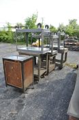 Lot-Shop Carts and (1) Rolling Cabinet, (Outside)