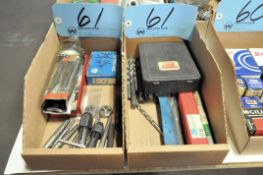 Lot-Drill Bits, Taps, Tap Handles, etc. in (2) Boxes