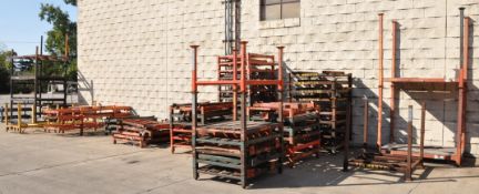 Lot-Various Stock Racks in (7) Rows Against Wall, (Outside)
