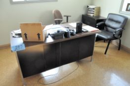 Lot-(1) Desk, (2) Chairs, (1) Couch and (1) Lateral File in (1) Office, (South Office)