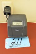 Latham Time Clock with Card Rack