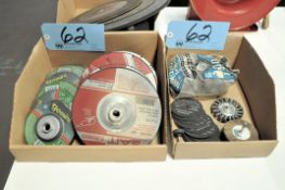 Lot-Various Grinding Wheels, Cutoff Wheels, Steel Wool, etc. in (2) Boxes