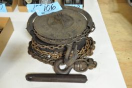Chisholm Moore Cyclone 1-Ton Chain Fall Hoist